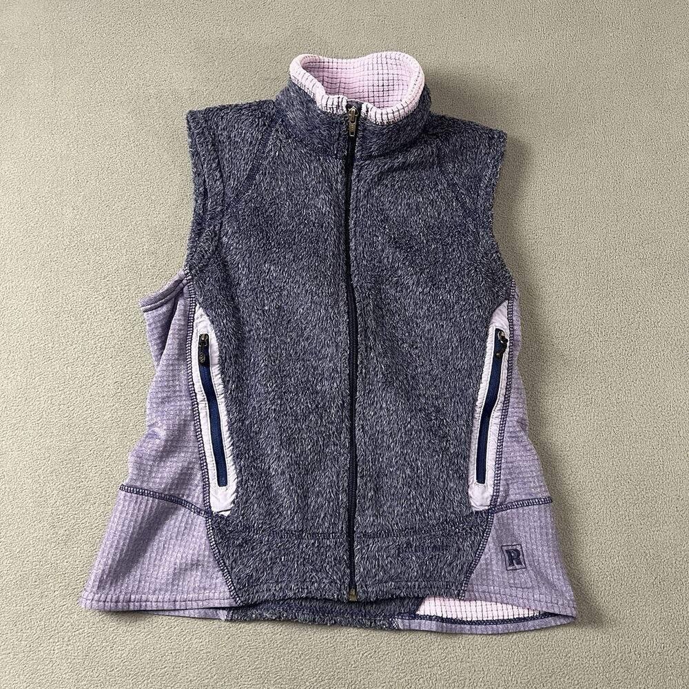 Patagonia Vest Women's Medium Purple Regulator R2 Full Zip Embroidered Polartec
